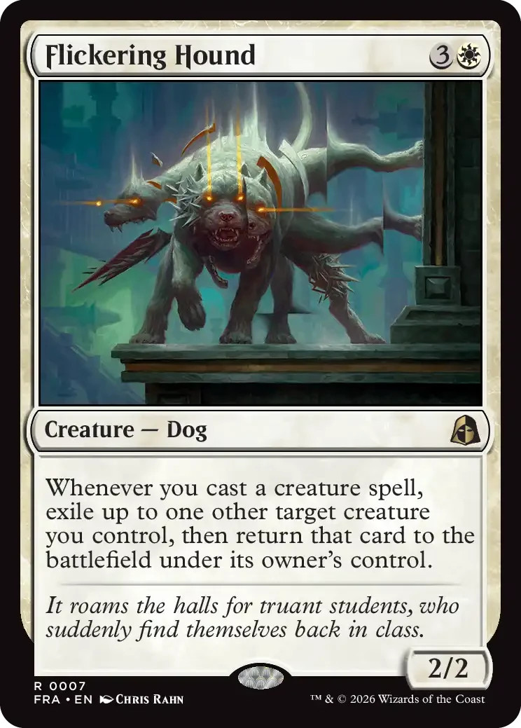 Flickering Hound x1 MTG Magic the Gathering - Reality Fracture Flickering Hound x1 MTG Magic the Gathering - Reality Fracture