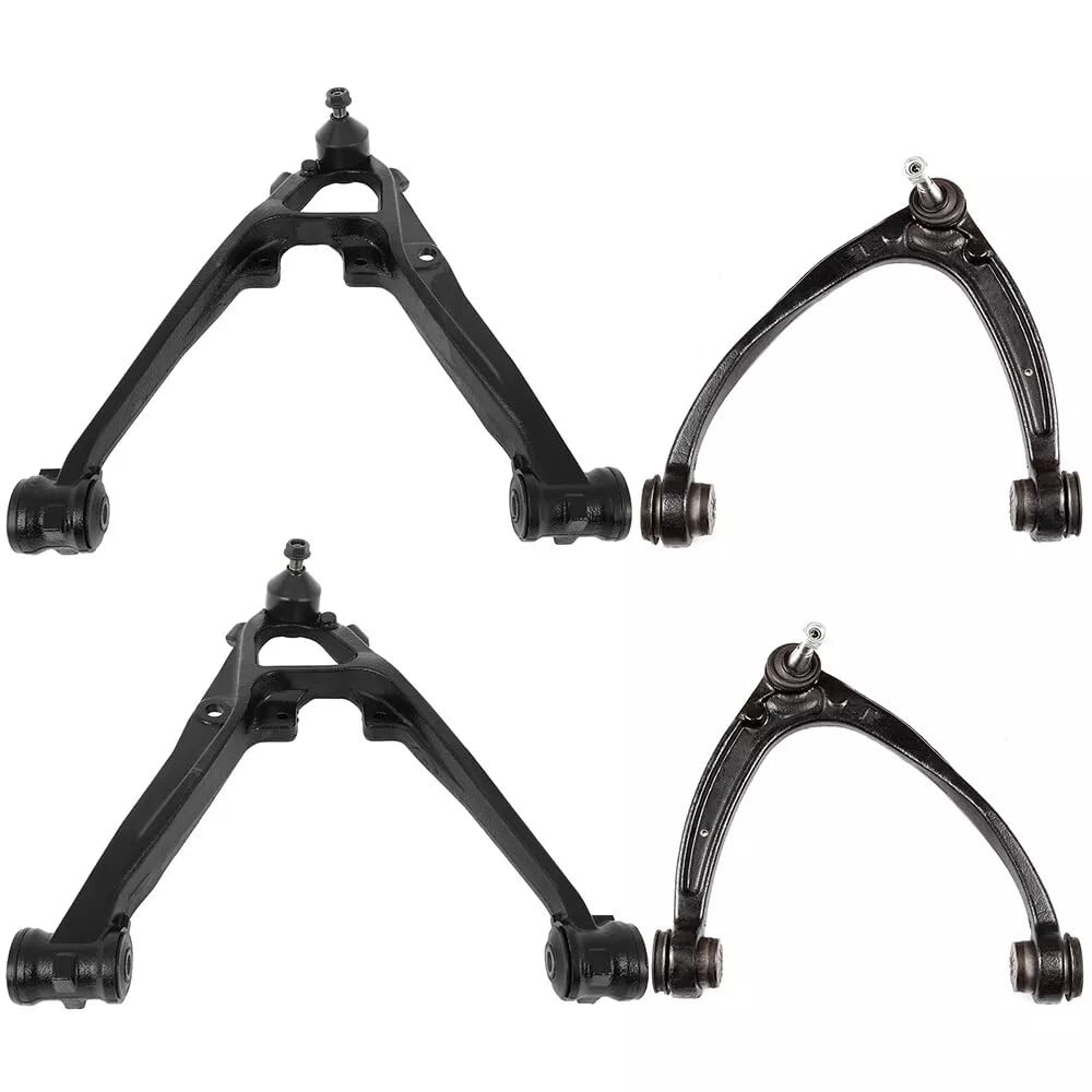 4pc Upper Lower Control Arms for Chevy Silverado for GMC Sierra 1500 2007-2015