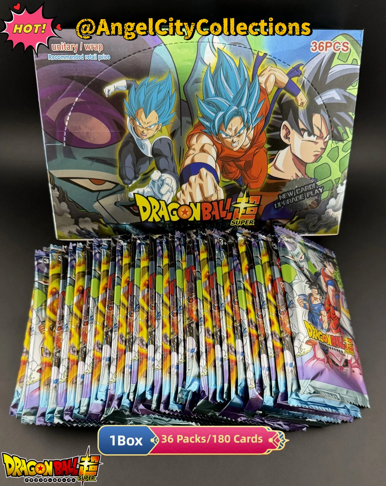 DBZ DBS Dragon Ball CCG TCG Booster Box 36 Packs Goku Vegeta Doujin Fan Art Card