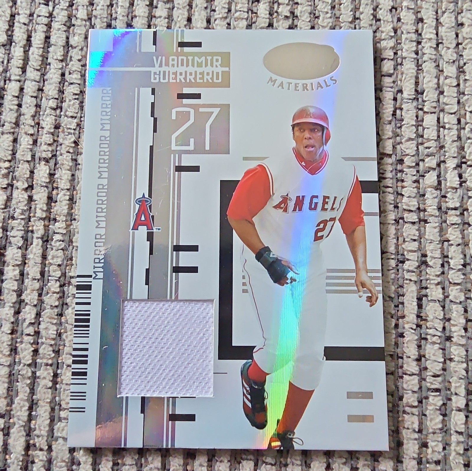 2005 Leaf Certified Materials Mirror White Jerseys Vladimir Guerrero #202/250