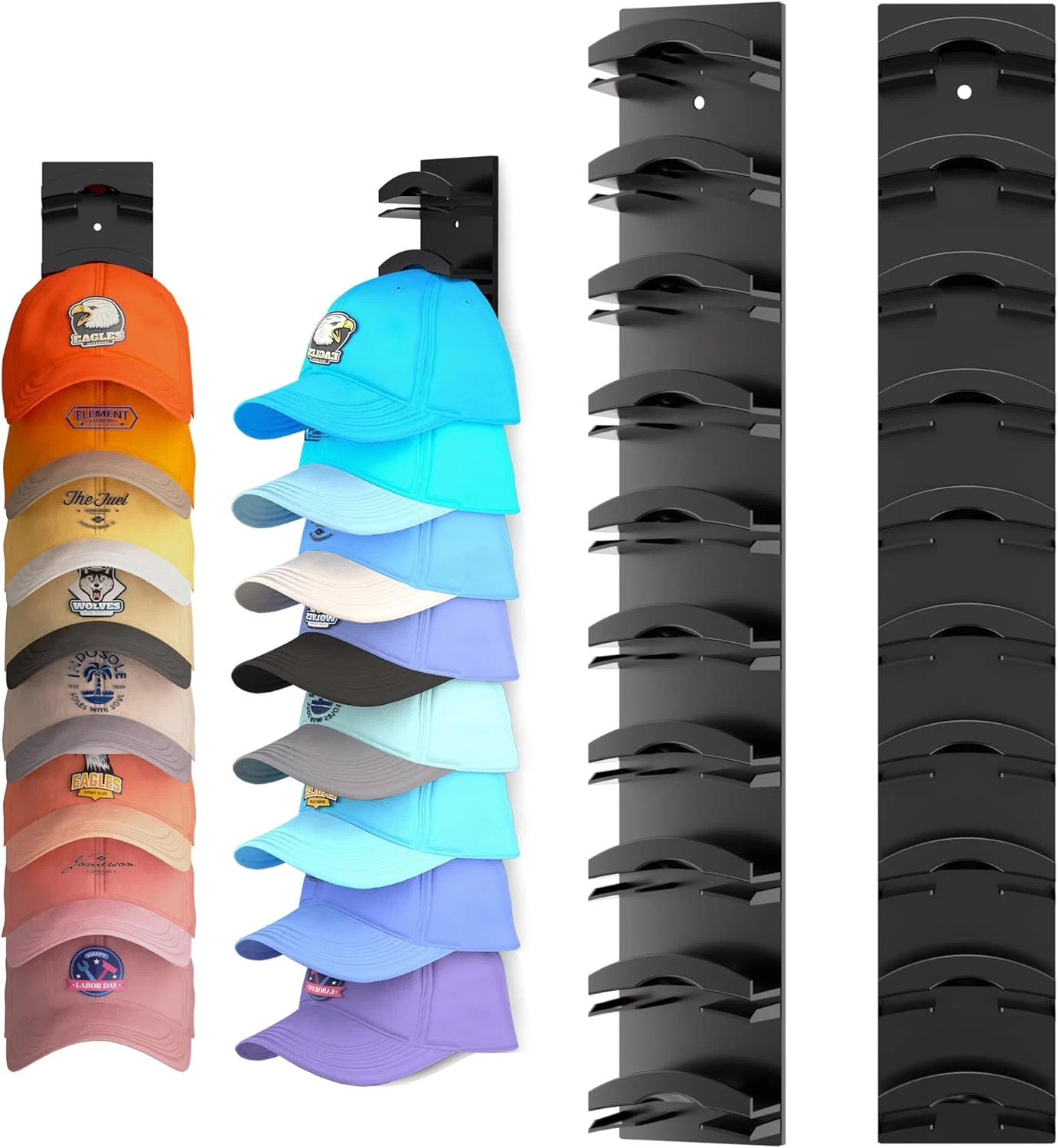 2pcs Hat Organizer Wall Mount Strong Adhesive Hat Rack for Baseball Caps Storage 2pcs Hat Organizer Wall Mount Strong Adhesive Hat Rack for Baseball Caps Storage
