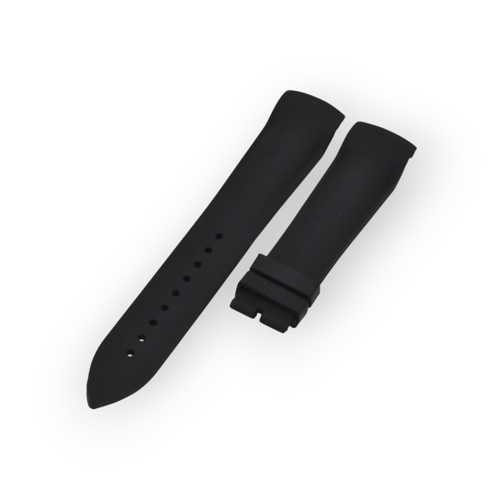 22mm Black Rubber Strap For Franck Muller Cassablanca 22mm Black Rubber Strap For Franck Muller Cassablanca