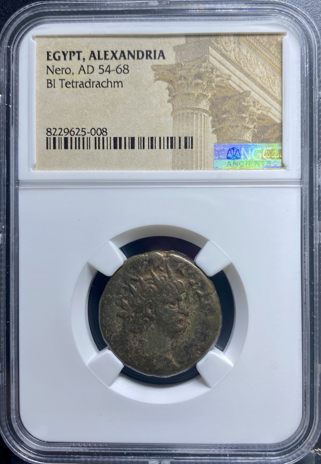 Emperor Nero Alexandria Egypt Roman Tetradrachm 54AD-68AD NGC Genuine Certified