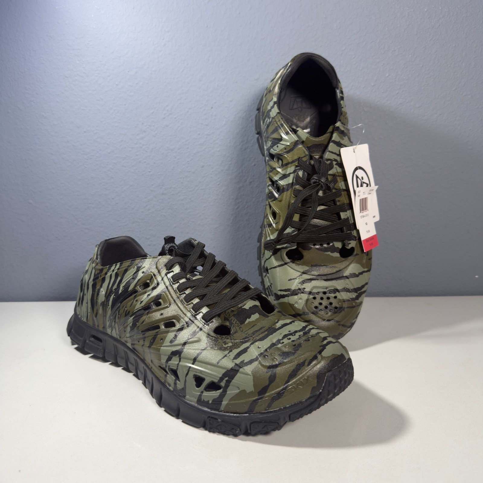 Crosskix 2.0 Water Shoes Mens Green Camo New Bottomland Tiger Size 13