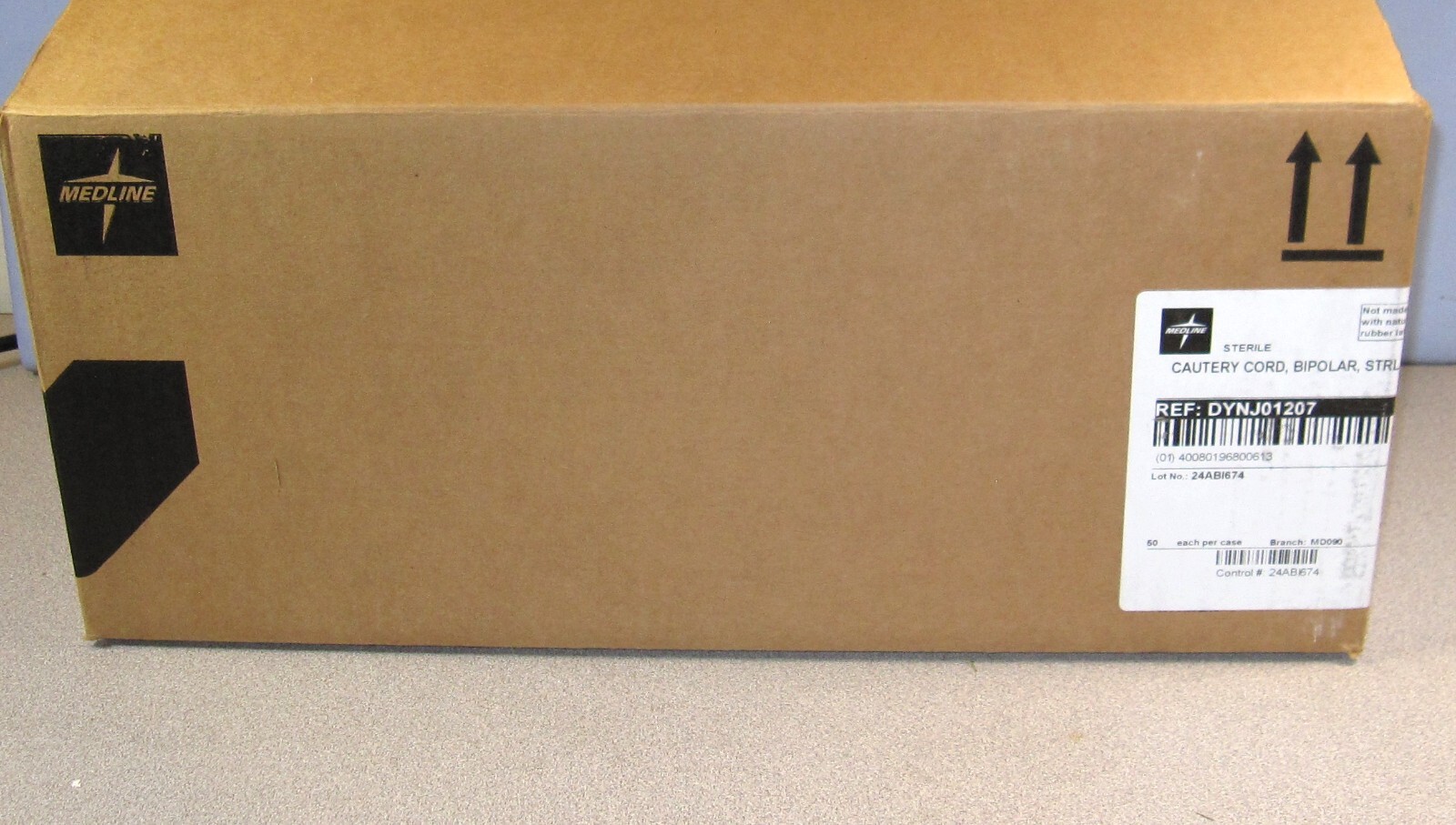 NEW Case Lot (50x) Medline REF DYNJ01207 Bipolar Cord, 12' (3.6m) STERILE
