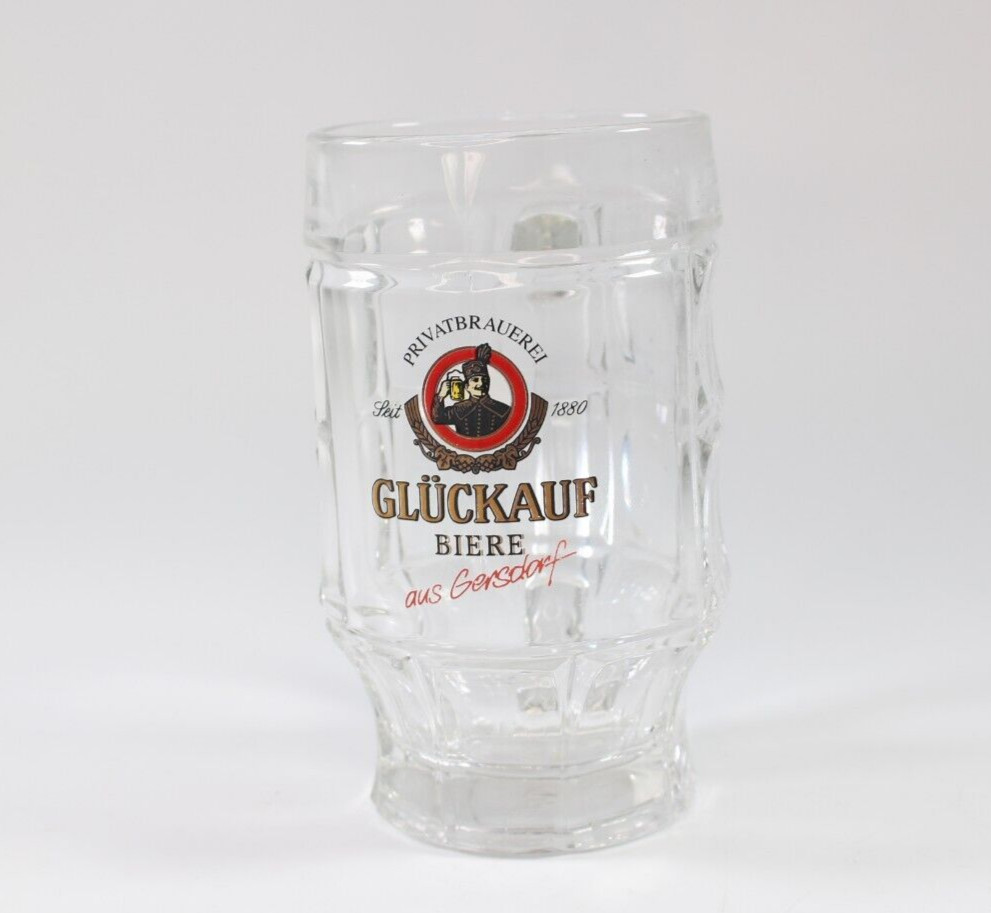 Gluckauf Biere Privatbrauerei Glückauf-Brauerei (Gersdorf) Beer Glass Tankard