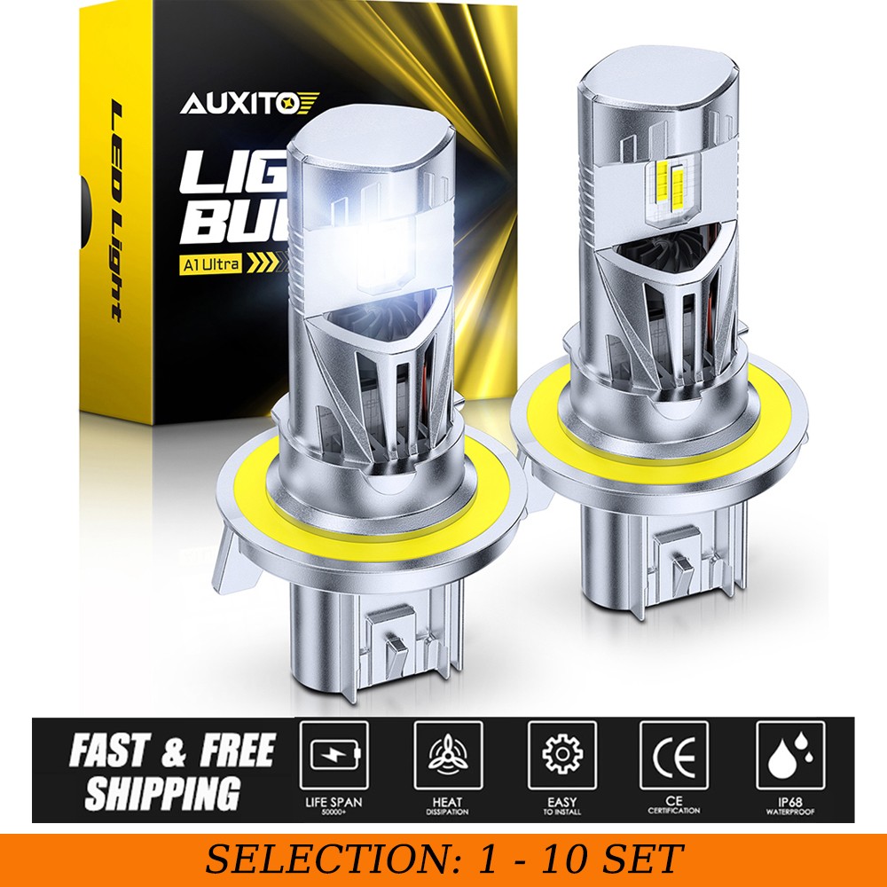 2-20 AUXITO H13 9008 LED Headlight Bulb High-Low Beam 6500K White Canbus A1ULTRA