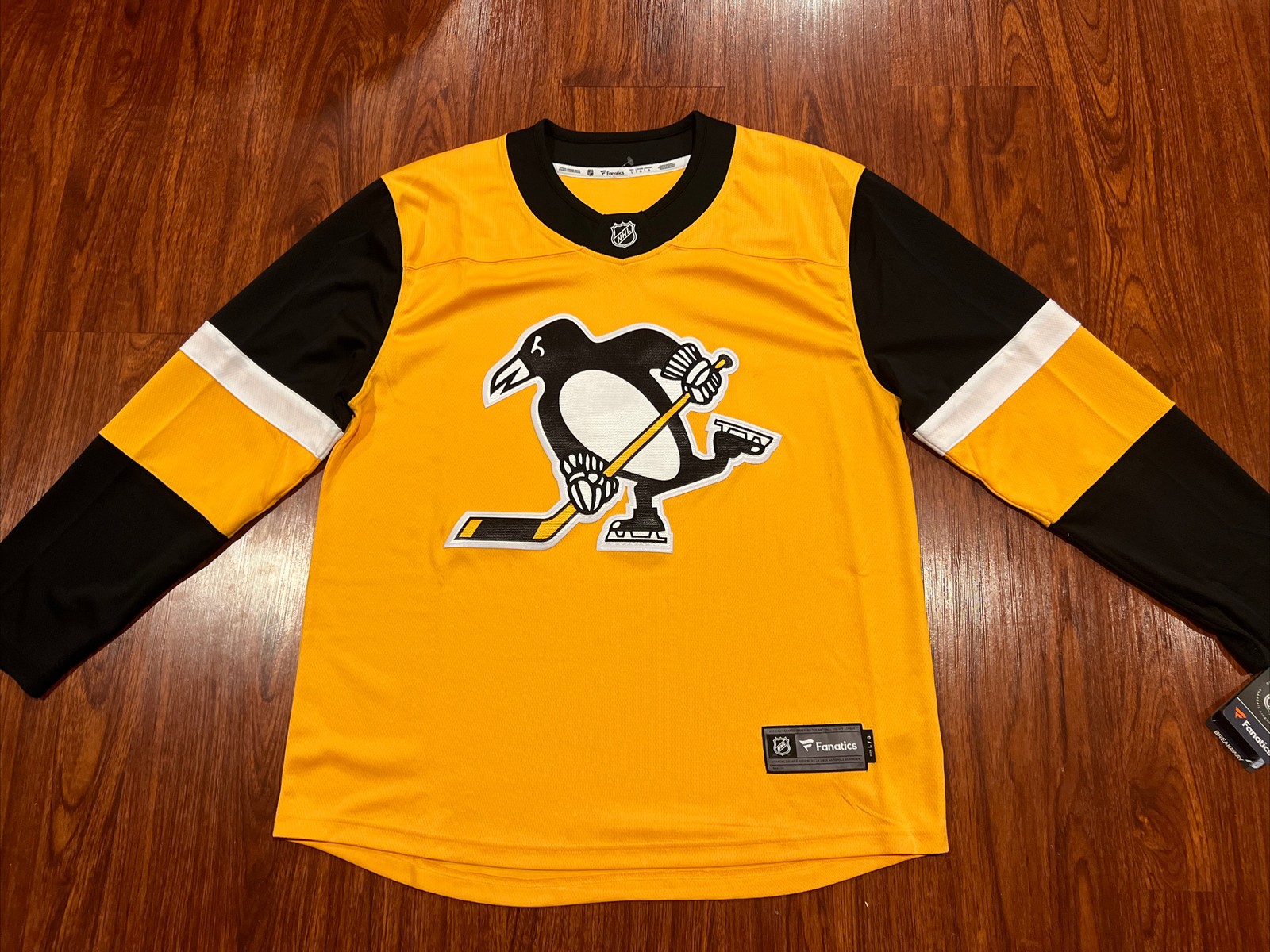 Fanatics Men’s Pittsburgh Penguins Hockey Alternate Breakaway Jersey Large L NHL