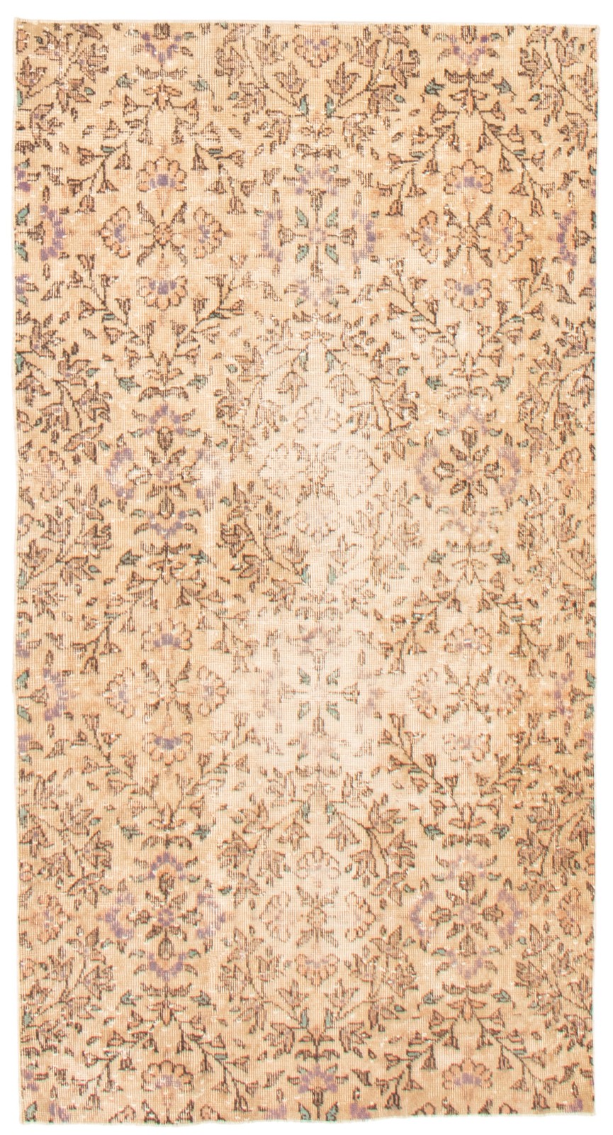 Vintage Traditional Hand-Knotted Area Rug 3\'7\