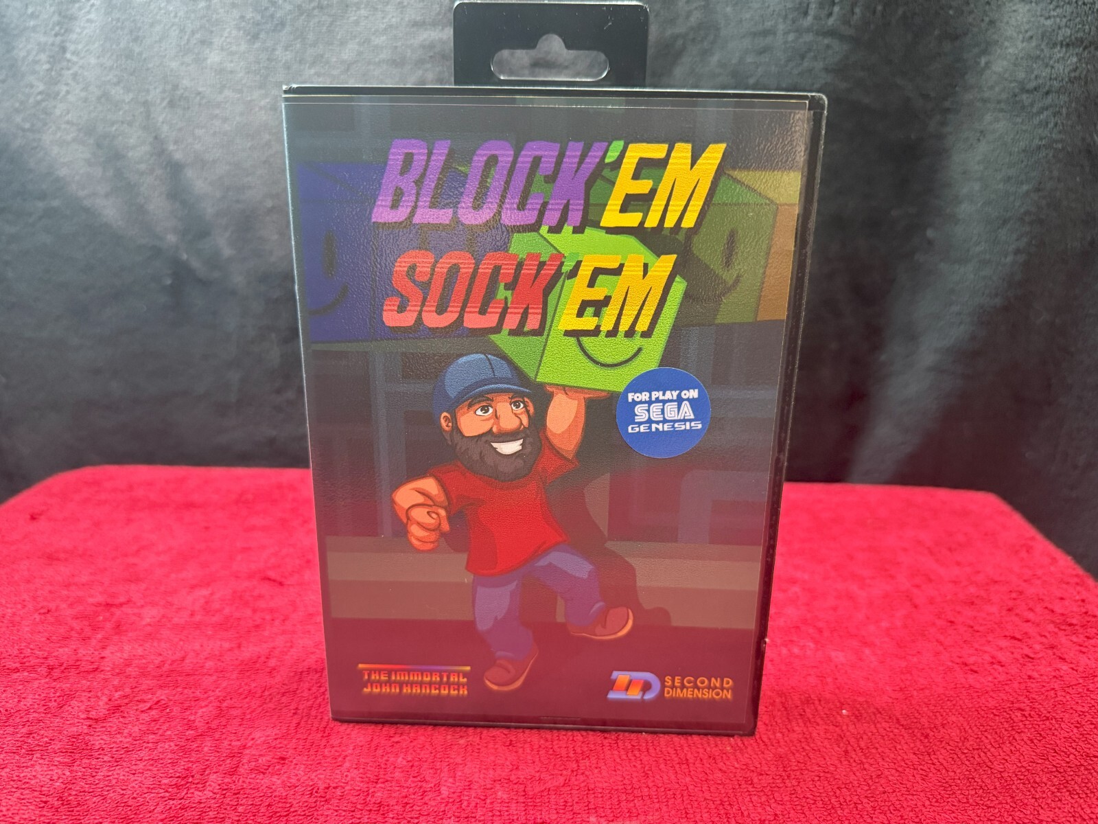 Sega Genesis Block\'em Sock\'em New Puzzle Game Sega Genesis Block\'em Sock\'em New Puzzle Game