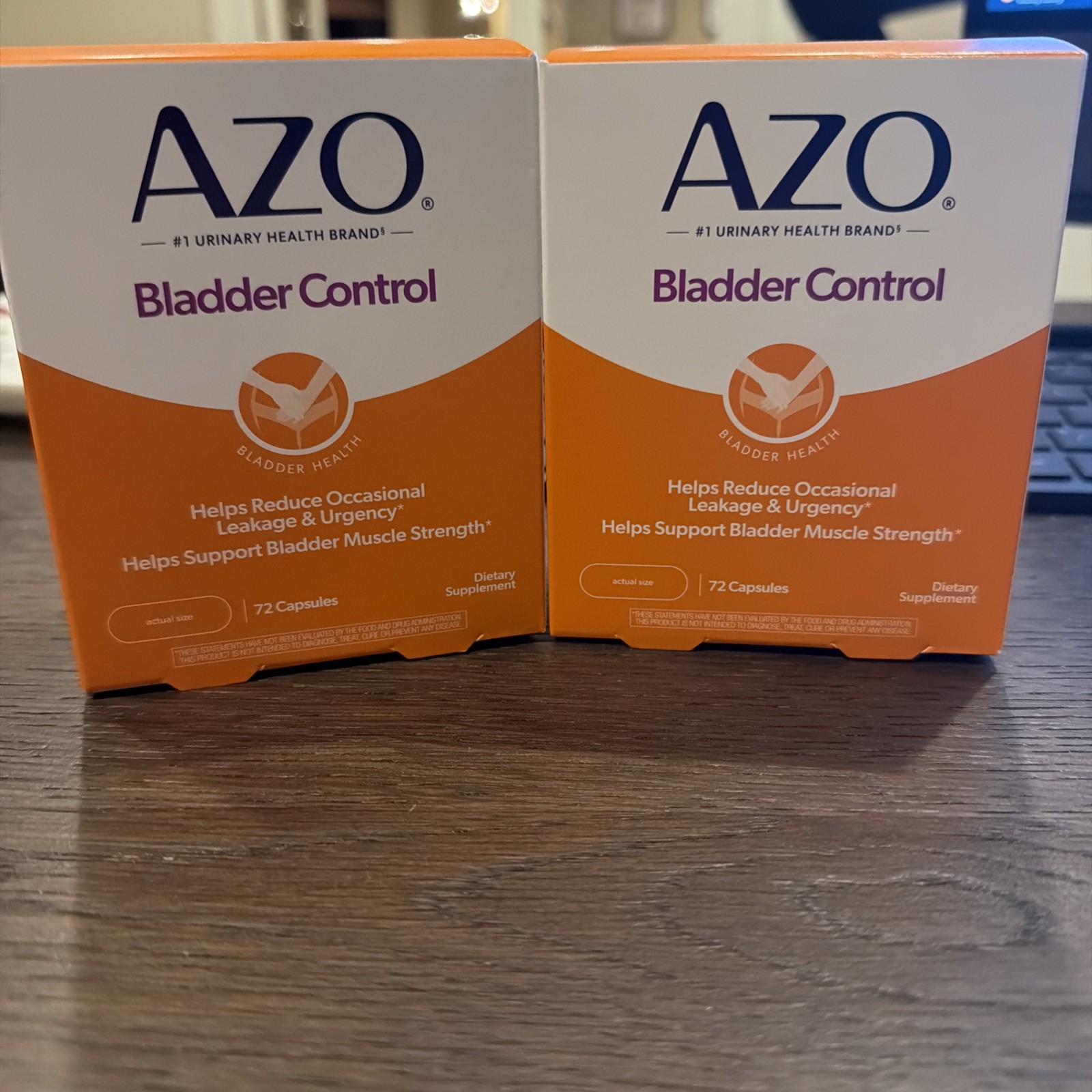 Lot of 2 AZO Bladder Control with Go-Less 72 Ct - EXP 07/27