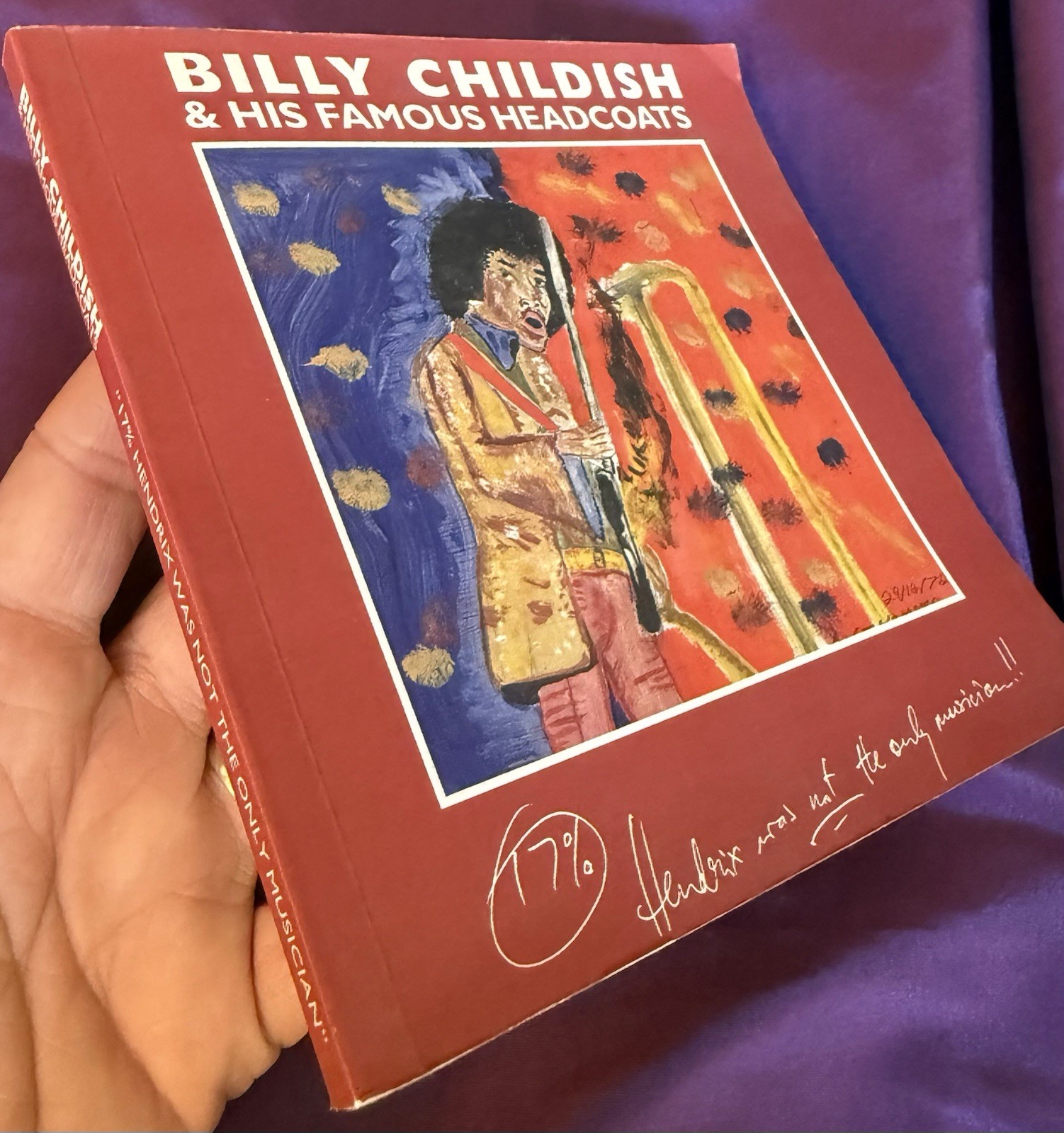 BILLY CHILDISH ‘17%, Hendrix Was Not the Only Musician’ RARE Book/CD