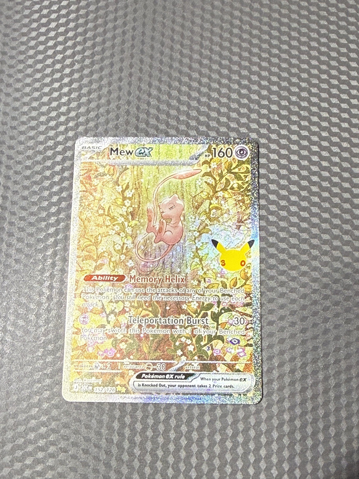 Mew ex Pokemon 30th Anniversary SIR 152/128