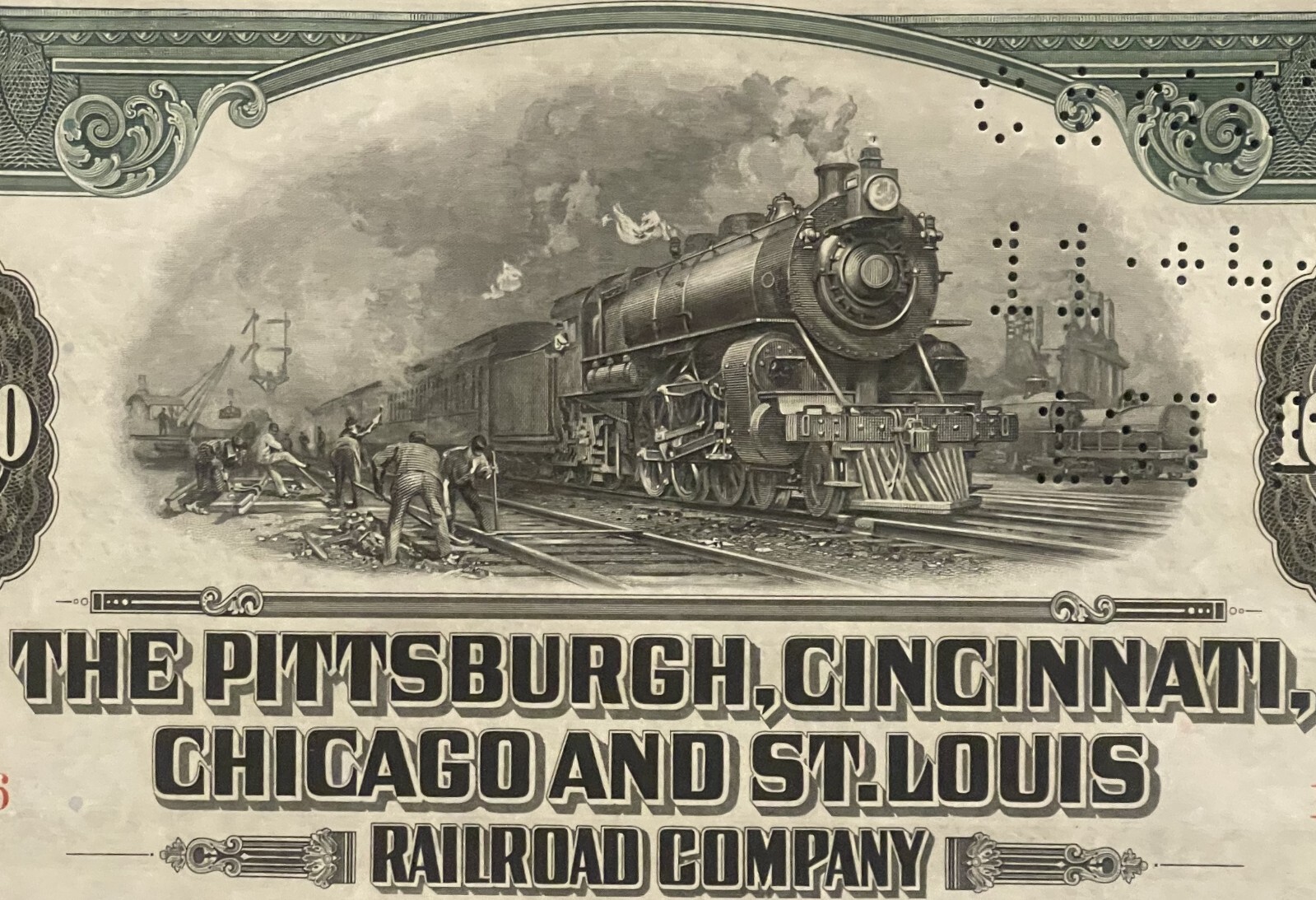 Vintage 1944 Pittsburgh Cincinnati Chicago St Louis $1000 Bond 🚂 Pan Handle