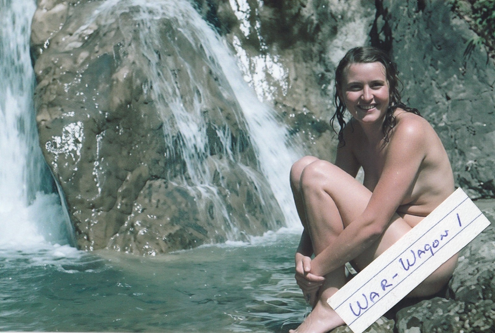 German WW II Photo - Eva Braun Swiming In Color German WW II Photo - Eva Braun Swiming In Color