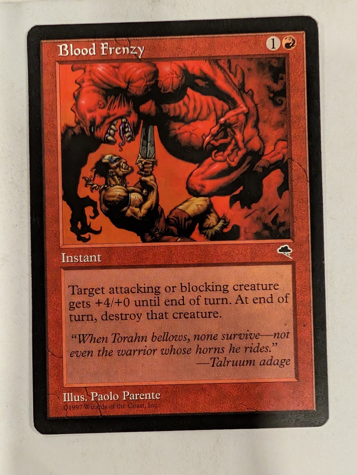 Blood Frenzy - Magic the Gathering MTG Tempest Nice