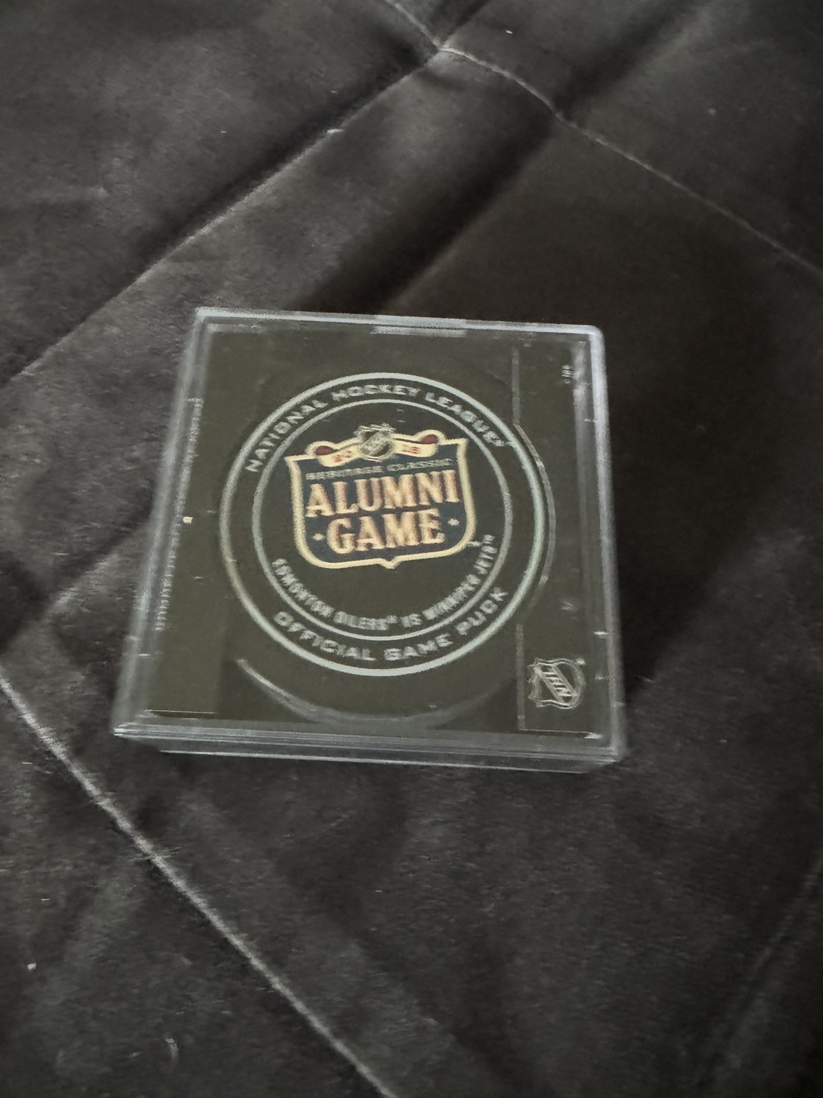 2016 Heritage Classic NHL Official Game Puck. Winnipeg Jets Vs. Edmonton Oilers