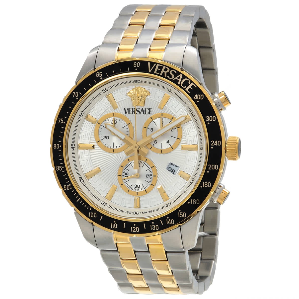Versace Sport Chrono Quartz Silver Dial Men\'s Watch VEZCA0624