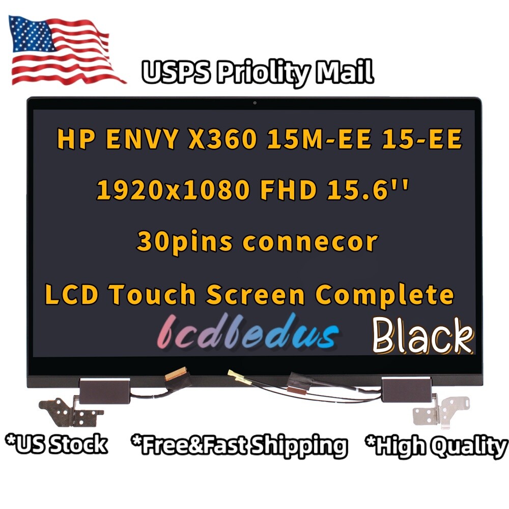 HP ENVY X360 15M-EE0013DX 15M-EE0023DX LCD Touch SCREEN Assembly HINGEUP 15.6''