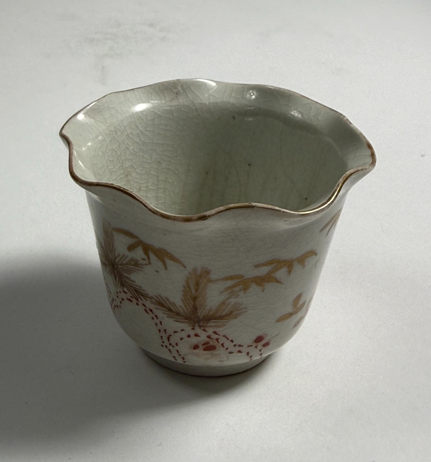 A Japanese Edo period Imari Mukozuke Wine Cup 18TH Century A Japanese Edo period Imari Mukozuke Wine Cup 18TH Century
