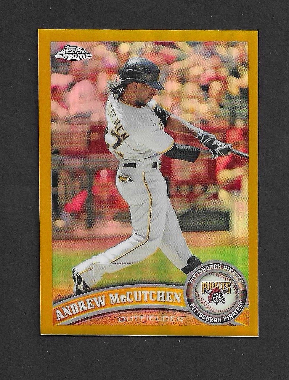 ANDREW MCCUTCHEN 2011 Topps Chrome #8 GOLD REFRACTOR /50 Pirates RARE ANDREW MCCUTCHEN 2011 Topps Chrome #8 GOLD REFRACTOR /50 Pirates RARE