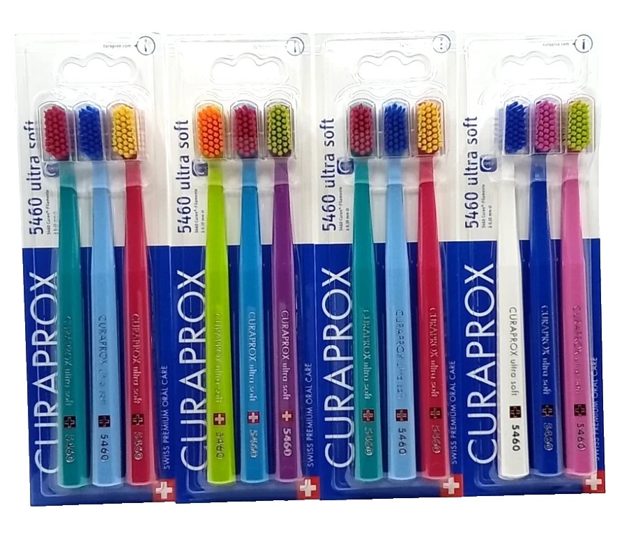 Cu-raprox CS 5460 Ultra Soft Toothbrush Genuine Swiss Dental Care - 3Count