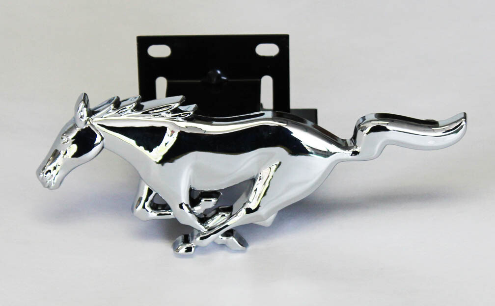 New 1994 - 2004 Ford MUSTANG Front Grill Ornament Running Horse Chrome Emblem