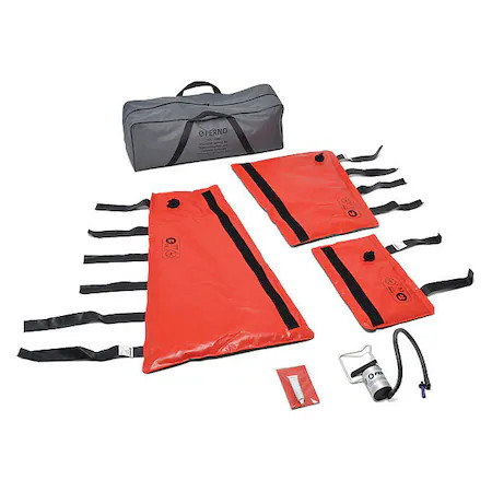 Ferno As 190 Vacuum Splint Kit, Orange, 53 9/16\