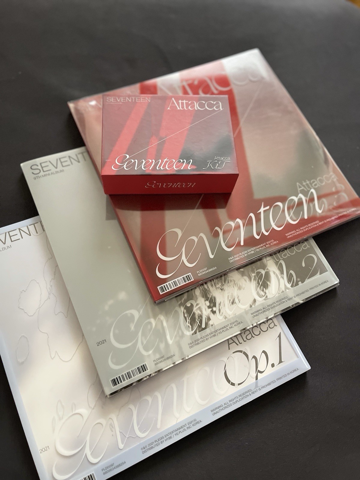 SEVENTEEN Attacca 2021 KiT Edition Box Set CD Mini Album w/ Photo Cards