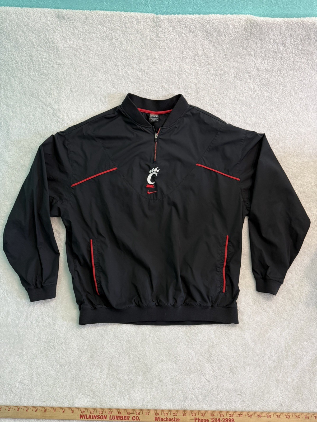 Vintage Nike 90's Cincinnati Bearcats NCAA Windbreaker Pullover Jacket XL