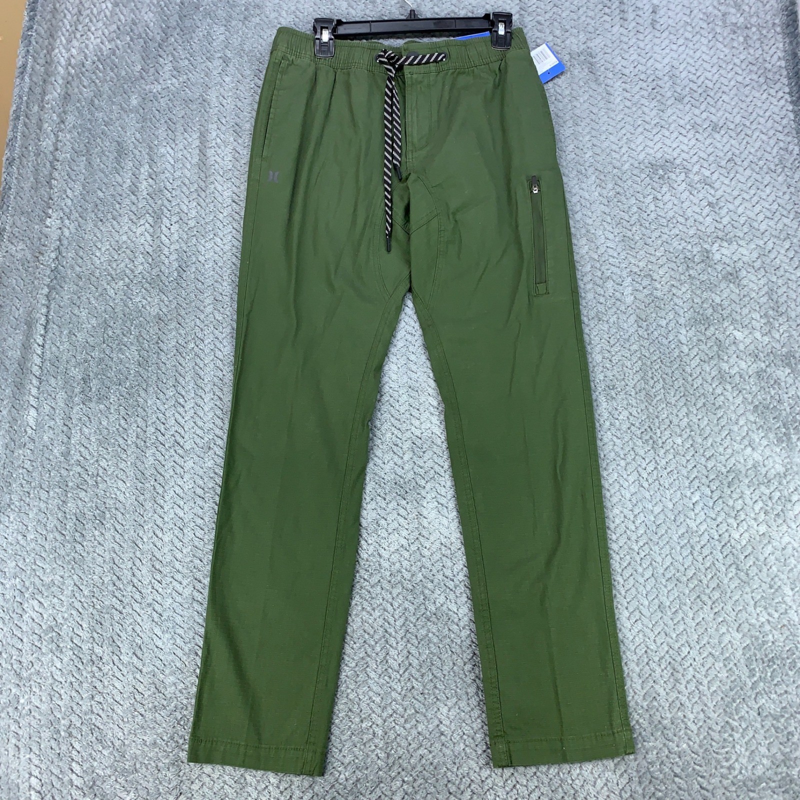 Hurley Ripstop Slim Fit Pant Mens Small Green Charcoal Fern Stretch NWT Hurley Ripstop Slim Fit Pant Mens Small Green Charcoal Fern Stretch NWT