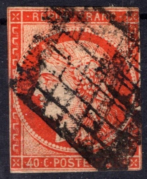 France 7a Used F 40c orange-vermillion Ceres clear margins ZAYIX 0825SB3818 France 7a Used F 40c orange-vermillion Ceres clear margins ZAYIX 0825SB3818