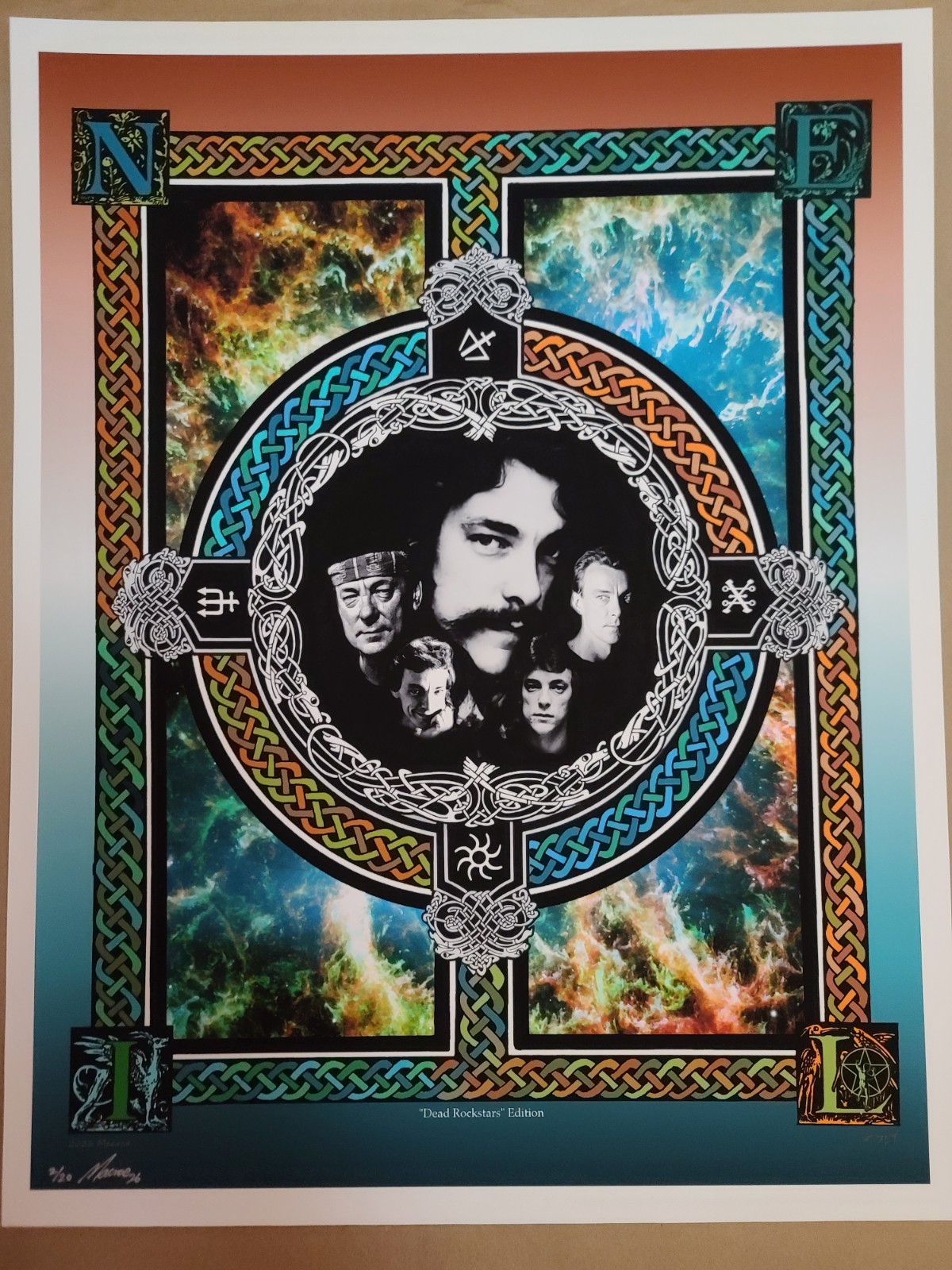 Neil Peart RUSH Art Print Macrae Signed 3/20 Dead Rockstars Blunt Graffix
