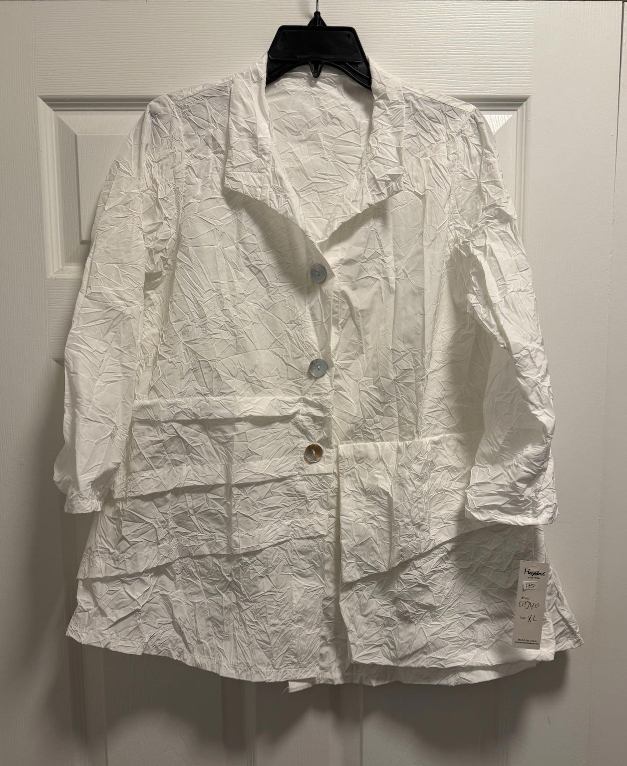 Heydari New York Asymmetrical Button-Up Jacket size M