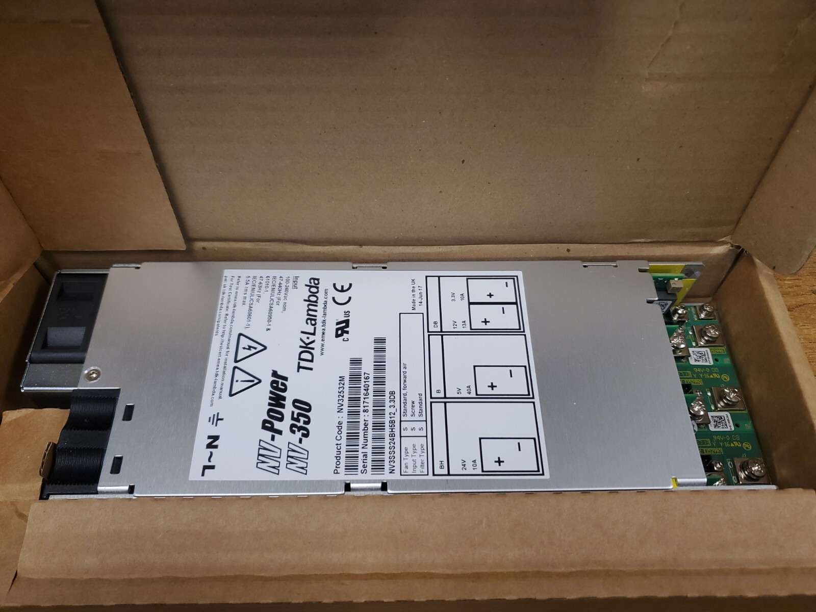 NEW TDK-Lambda NV-Power NV-350 NV32532M.      #R58
