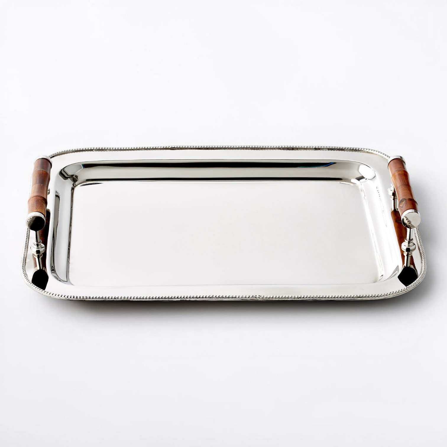 New Modern Serving Tray with Bamboo Handles in the Style of Ralph Lauren 15 New Modern Serving Tray with Bamboo Handles in the Style of Ralph Lauren 15