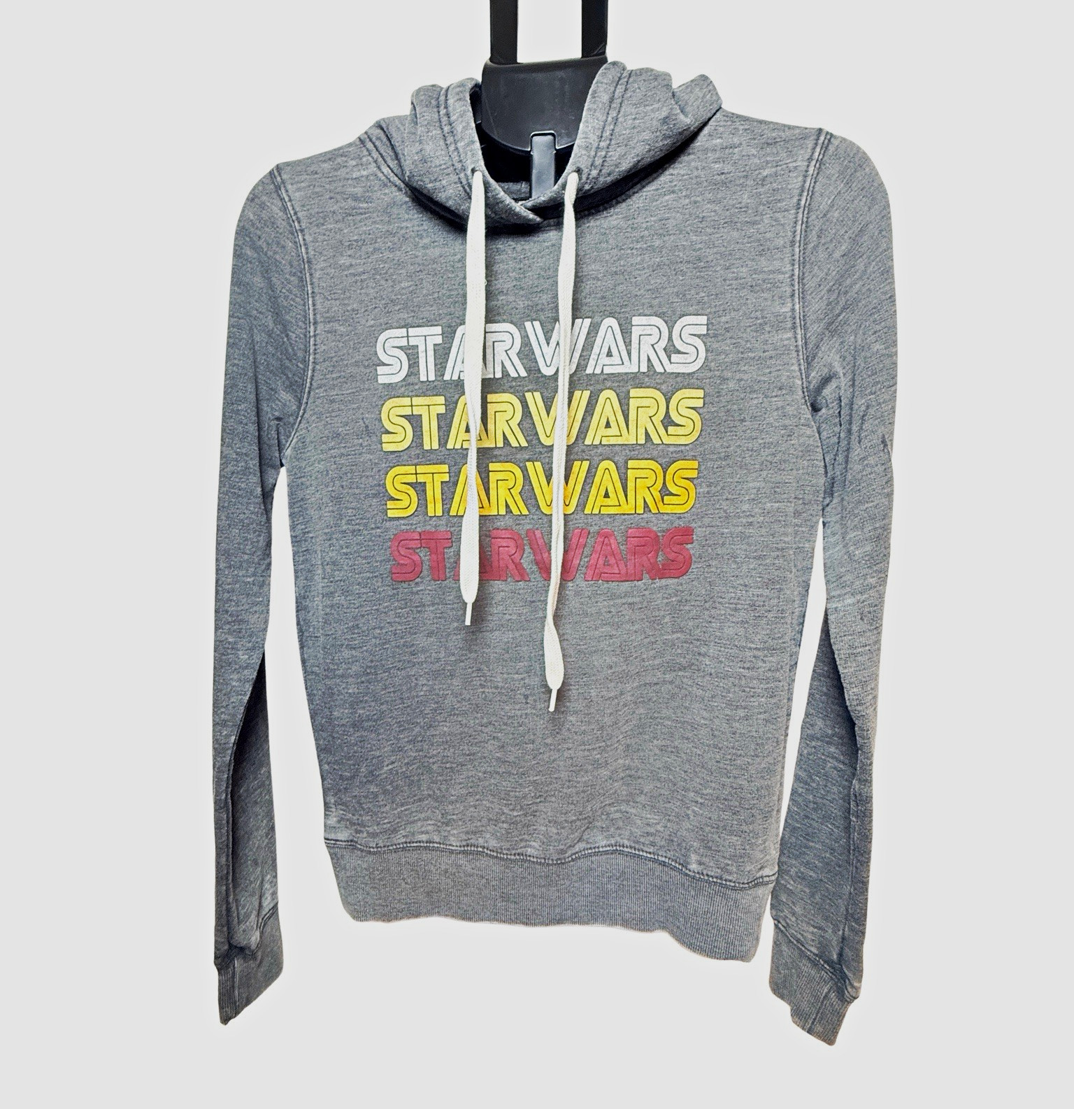 Star Wars Men\'s Gray Pullover Hoodie vintage Graphic Logo Drawstring Size M Star Wars Men\'s Gray Pullover Hoodie vintage Graphic Logo Drawstring Size M