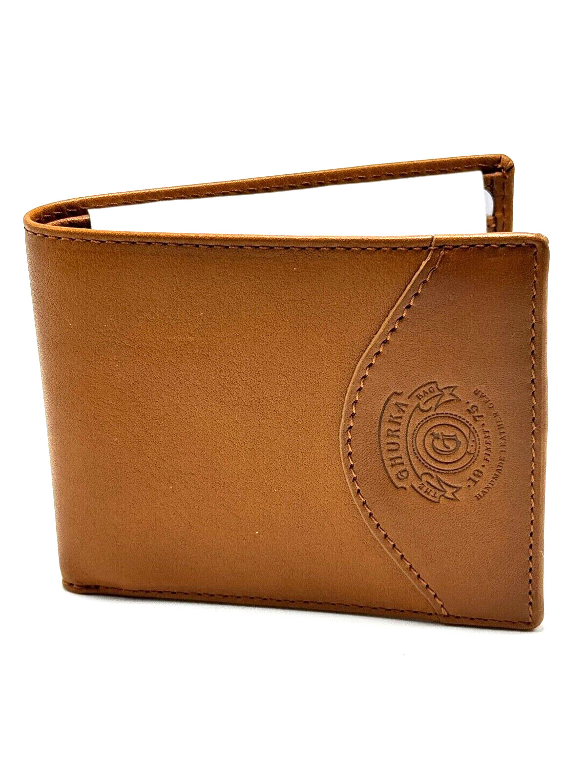 $275 GHURKA Classic Wallet No. 101 | Vintage Tan Leather