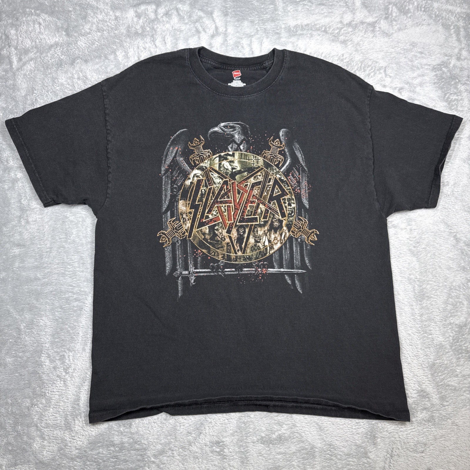 Slayer 2019 Final World Tour Band Shirt Men XL Black Faded Metal Slayer 2019 Final World Tour Band Shirt Men XL Black Faded Metal