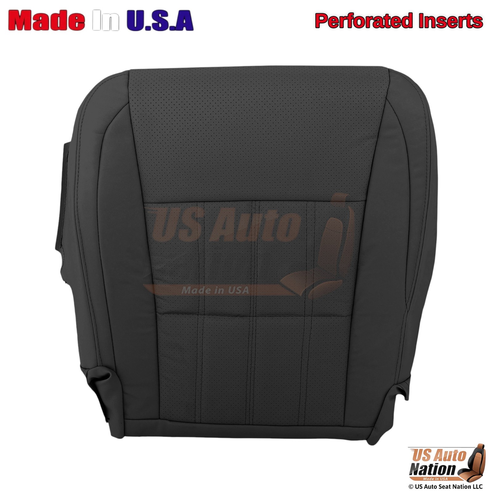 2016-2018 Fits Lexus ES350 Leatherette Front Driver Bottom Seat Cover Black