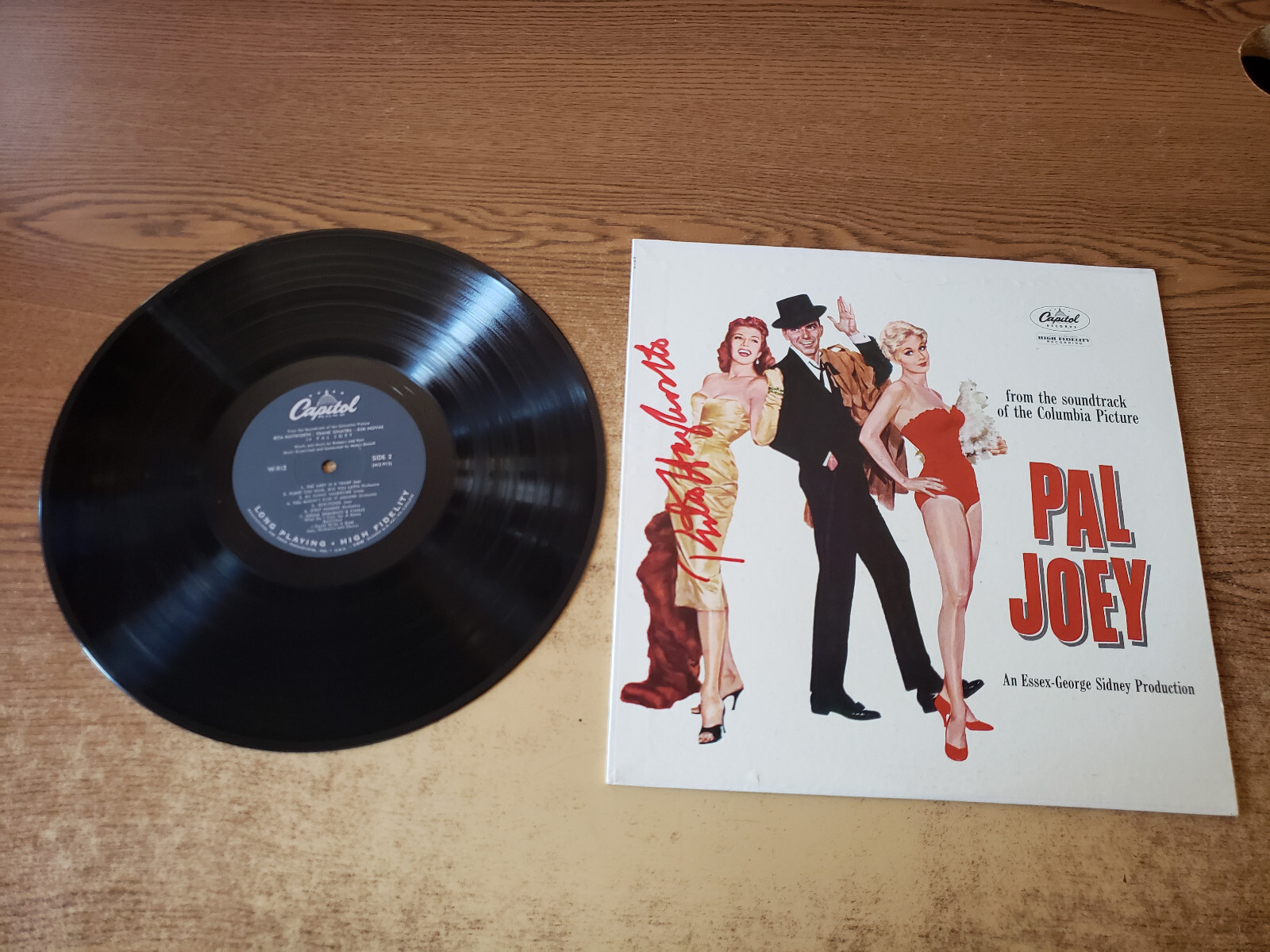 HAND SIGNED 1950s VG+ Rita Hayworth Pal Joey LP33