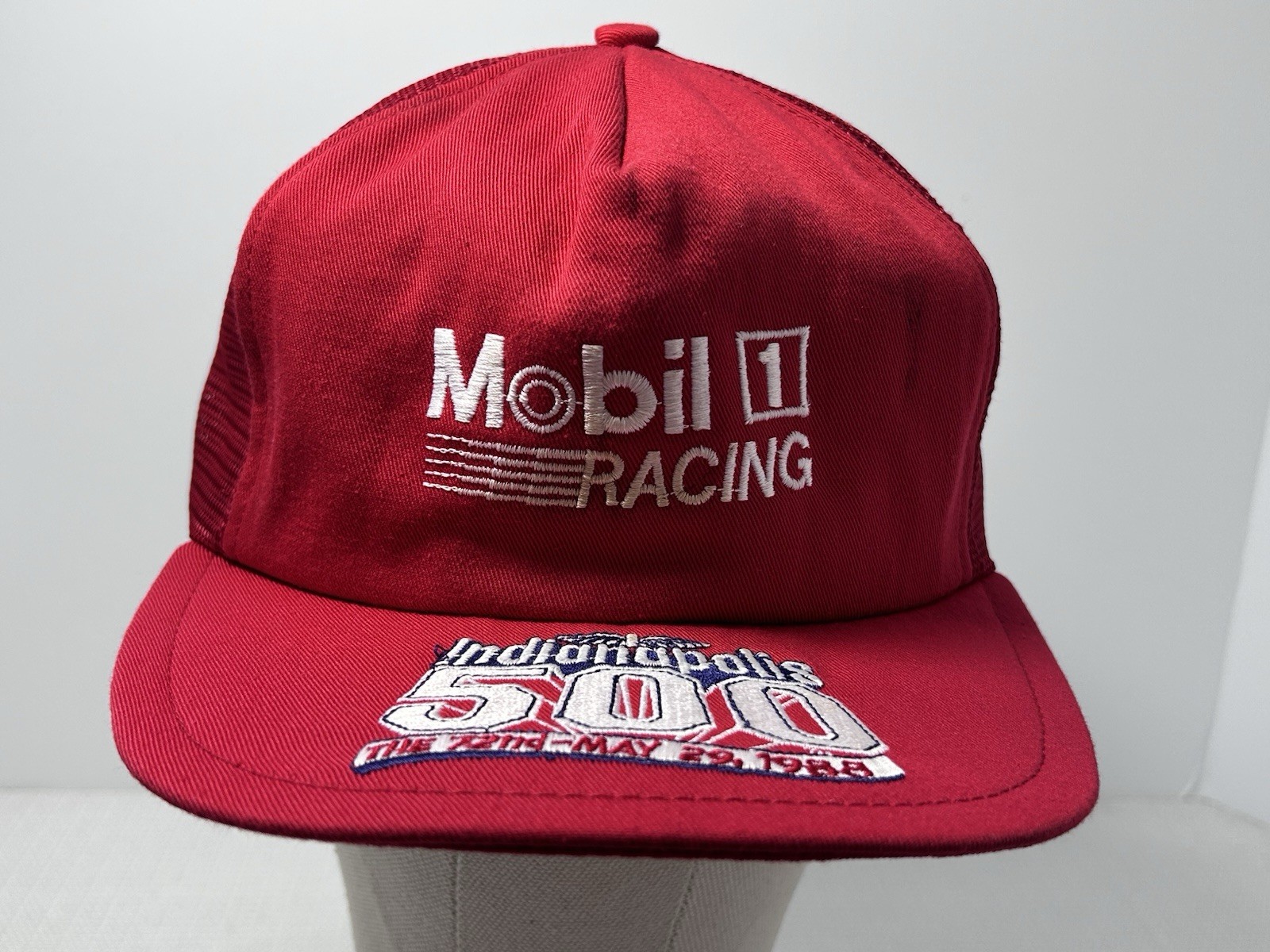 Vintage 1988 Mobil 1 Racing Indianapolis 500 snapback adjustable dad hat cap