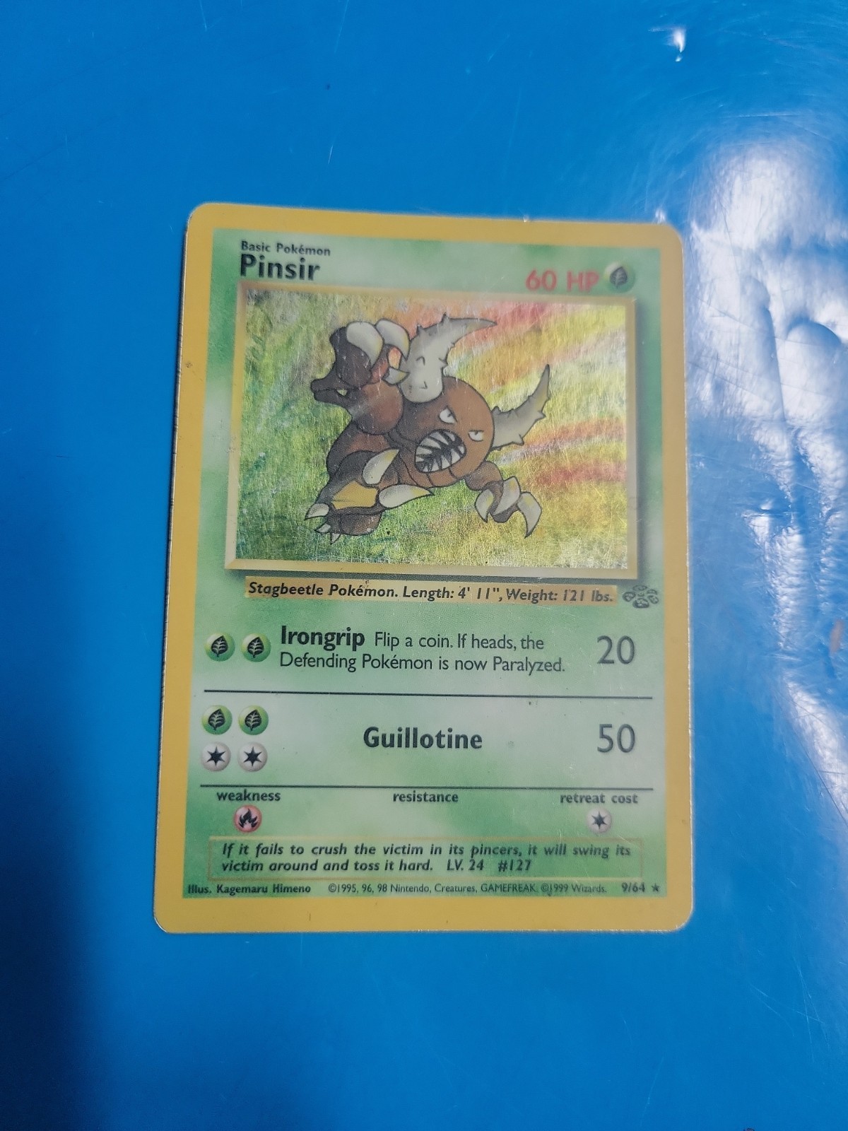 Pokémon TCG Pinsir Holo Rare Card 9/64 Jungle Unlimited Pokémon TCG Pinsir Holo Rare Card 9/64 Jungle Unlimited