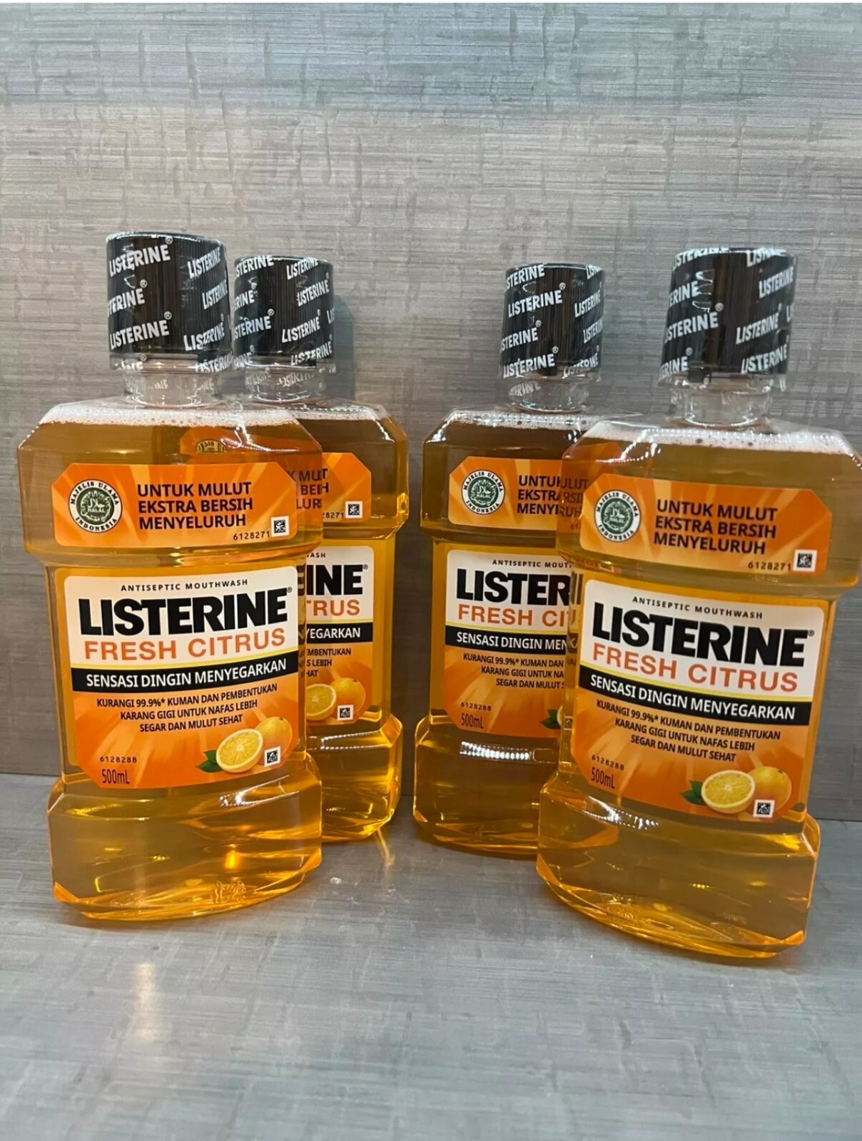 Listerine Ultraclean Fresh Citrus Mouthwash 500mL Pack Of 4  p Next Day