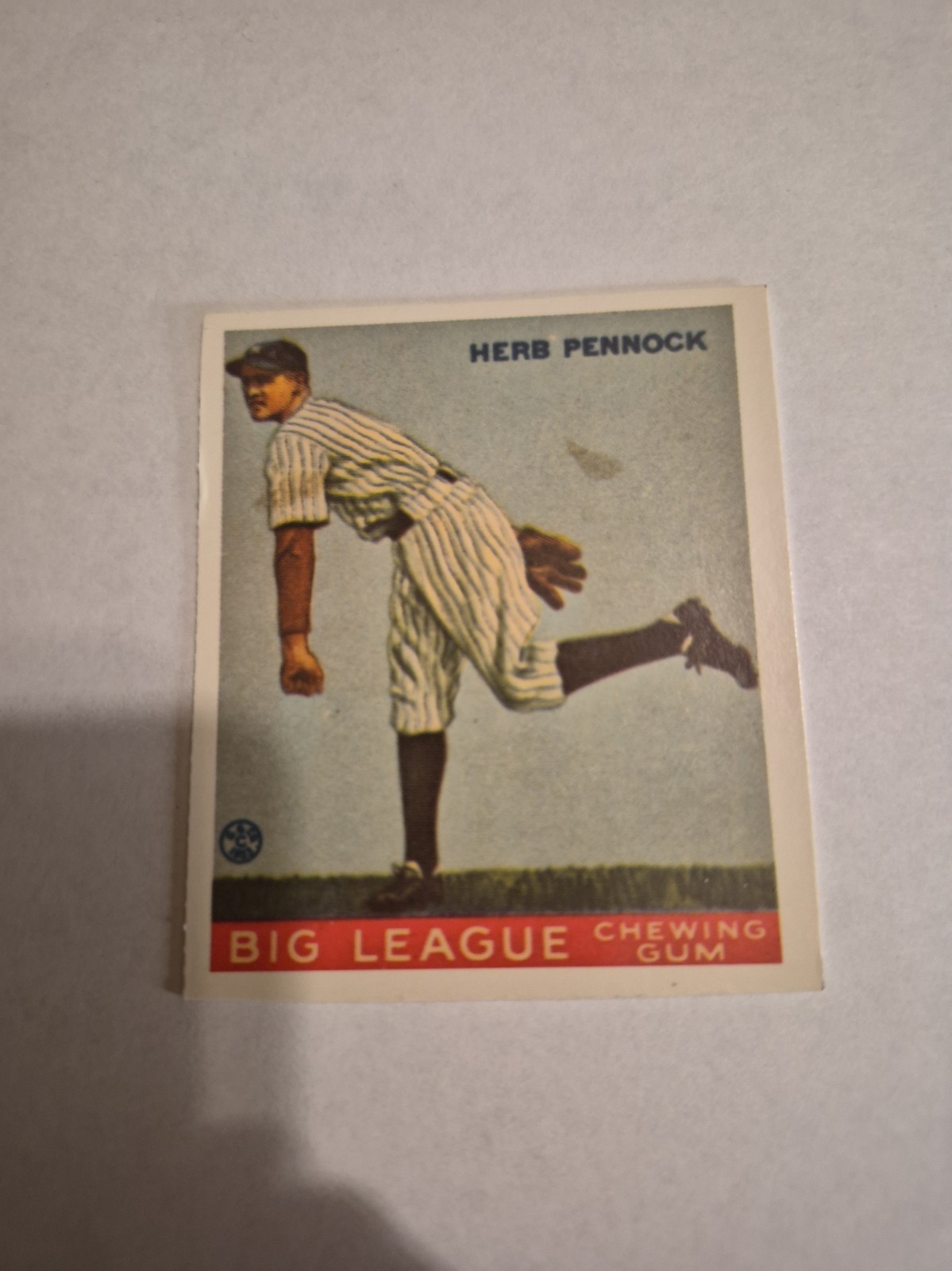 HERB PENNOCK GOUDEY A DOVE REPRINT BIG LEAGUE CHEWING GUM #138 HERB PENNOCK GOUDEY A DOVE REPRINT BIG LEAGUE CHEWING GUM #138