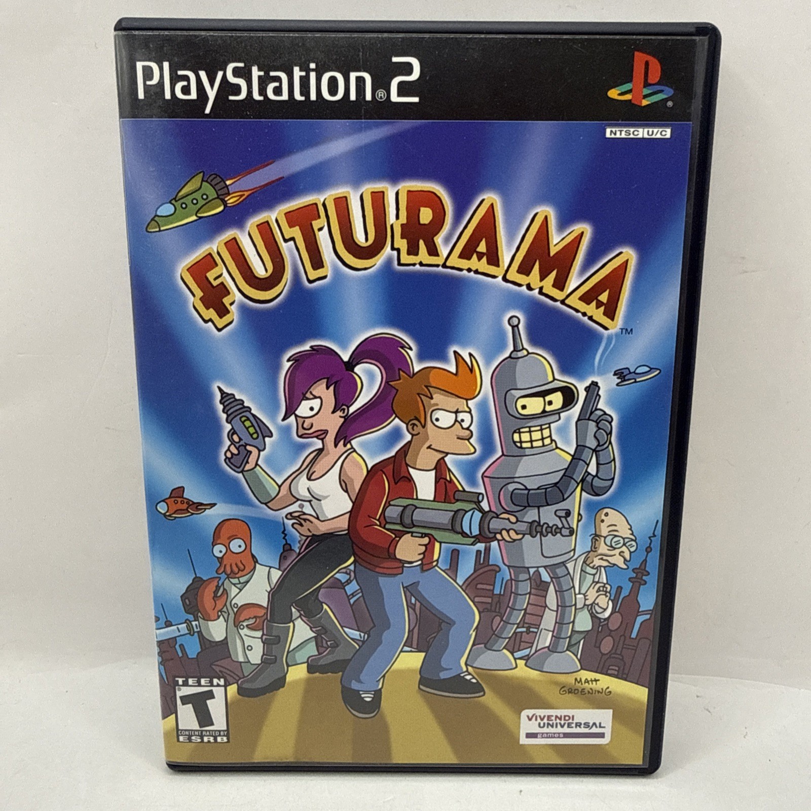 Futurama Sony PlayStation 2 PS2 Game CIB W/ Reg Card Tested (MINT)