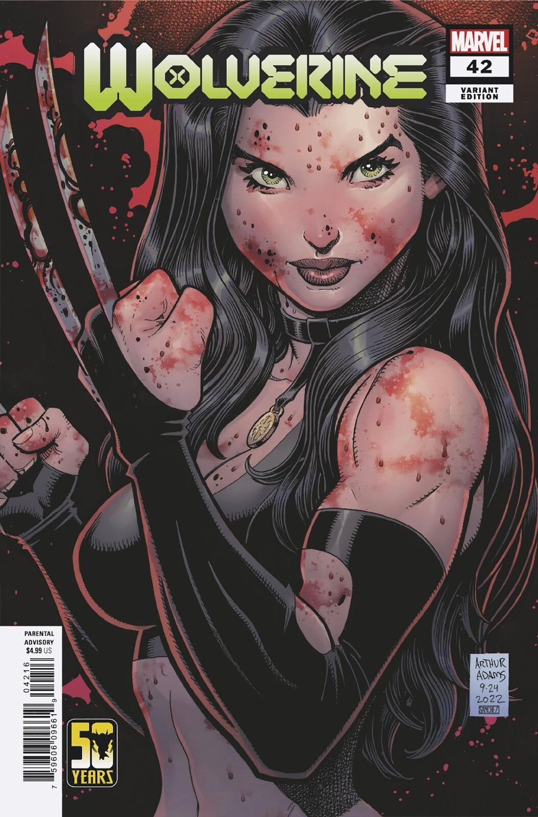 💥 WOLVERINE #42 ARTHUR ADAMS 1:25 Ratio Variant
