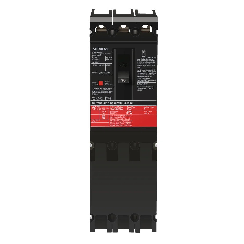 CED63B030L - Siemens - Molded Case Circuit Breaker
