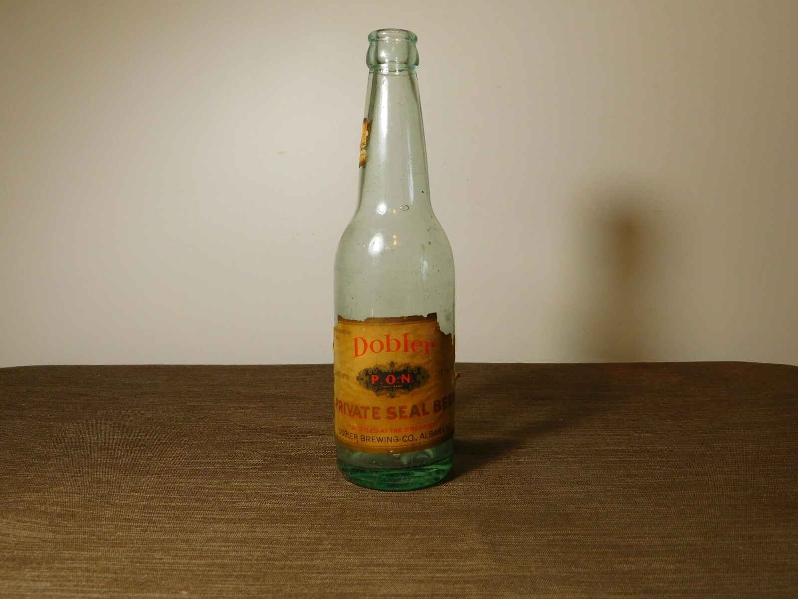 VINTAGE PAPER LABEL DOBLER BREWING CO ALBANY NY PRIVATE SEAL BEER BOTTLE VINTAGE PAPER LABEL DOBLER BREWING CO ALBANY NY PRIVATE SEAL BEER BOTTLE