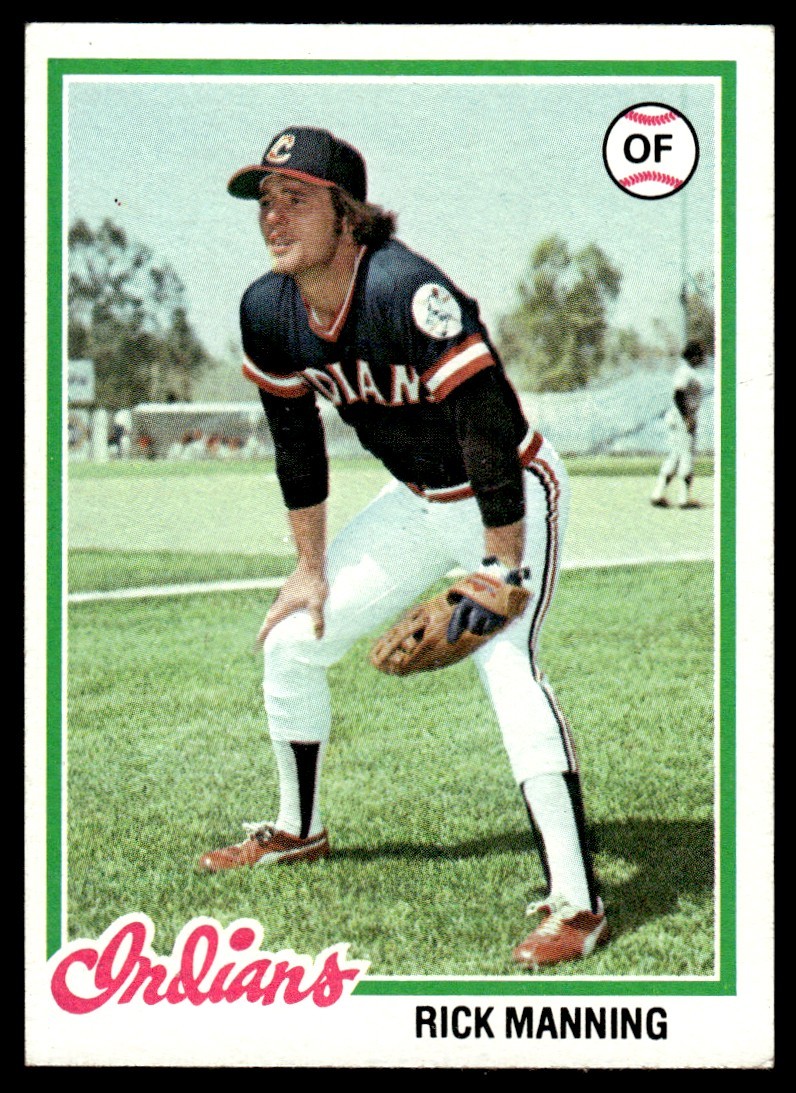 1978 Topps Rick Manning Cleveland Indians #11 1978 Topps Rick Manning Cleveland Indians #11